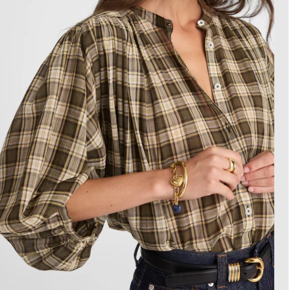 Madewell balloon sleeve top